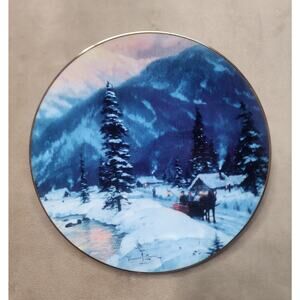 Thomas Kinkade "The Journey Home" Home for the Holidays Knowles  with COA 1992